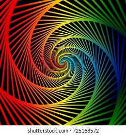 abstract vector hexagon geometric rainbow color background design