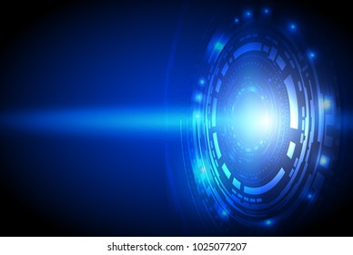 abstract vector hi speed internet technology background illustration , digital business , vector tech circle and technology background.