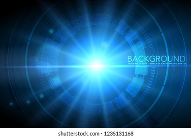 abstract vector hi speed internet technology background illustration. digital business , vector tech circle and technology background.