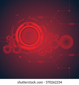 abstract vector hi speed internet technology background illustration