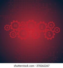 abstract vector hi speed internet technology background illustration