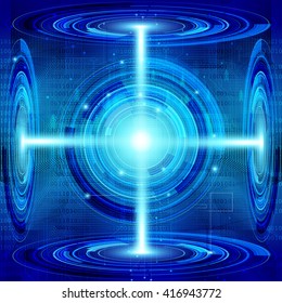 abstract vector hi speed internet technology background illustration.