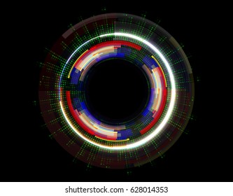 abstract vector hi speed internet technology background illustration on dark color