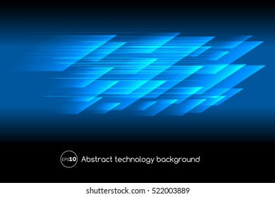 Abstract vector hi tech blue digital background with text