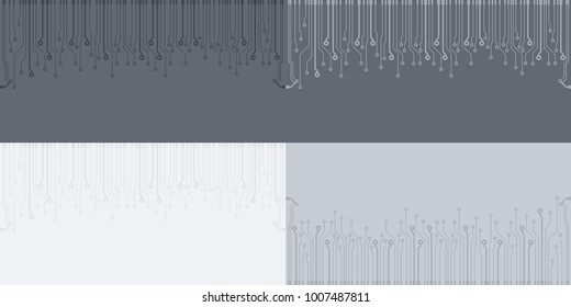 Abstract vector high tech circuit board background illustration. EPS10 pattern