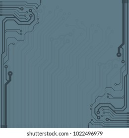 Abstract vector high tech circuit board background illustration. EPS10 pattern