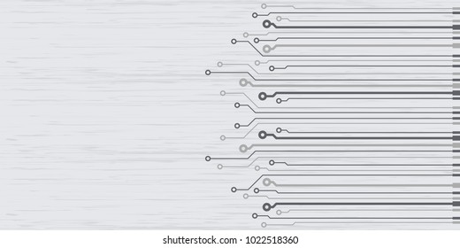 Abstract vector high tech circuit board background illustration. EPS10 pattern