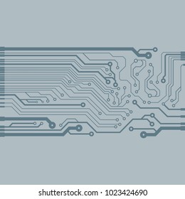 Abstract vector high tech circuit board background illustration. EPS10 pattern