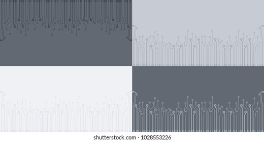 Abstract vector high tech circuit board background illustration. EPS10 pattern