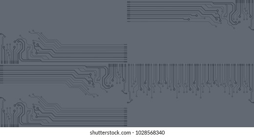 Abstract vector high tech circuit board background illustration. EPS10 pattern