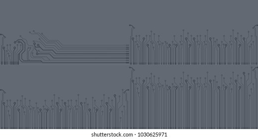 Abstract vector high tech circuit board background illustration. EPS10 pattern
