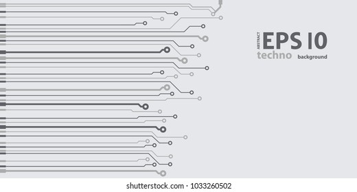 Abstract vector high tech circuit board background illustration. EPS10 pattern