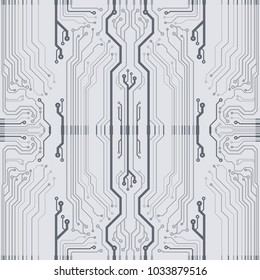 Abstract vector high tech circuit board background illustration. EPS10 pattern