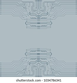 Abstract vector high tech circuit board background illustration. EPS10 pattern