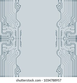 Abstract vector high tech circuit board background illustration. EPS10 pattern