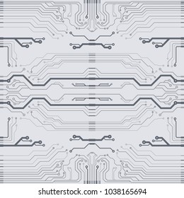 Abstract vector high tech circuit board background illustration. EPS10 pattern
