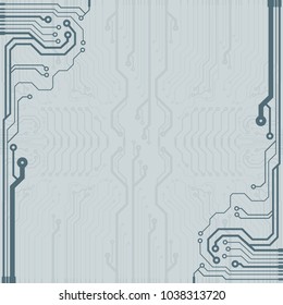 Abstract vector high tech circuit board background illustration. EPS10 pattern