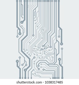 Abstract vector high tech circuit board background illustration. EPS10 pattern