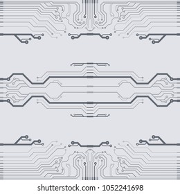 Abstract vector high tech circuit board background illustration. EPS10 pattern
