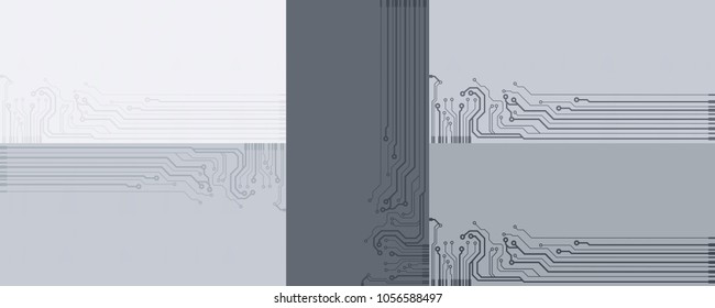 Abstract vector high tech circuit board background illustration. EPS10 pattern