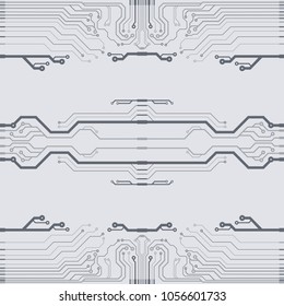 Abstract vector high tech circuit board background illustration. EPS10 pattern