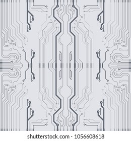 Abstract vector high tech circuit board background illustration. EPS10 pattern