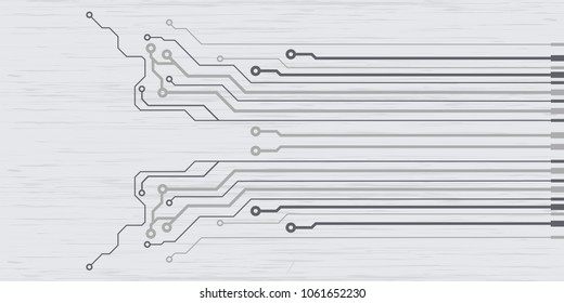 Abstract vector high tech circuit board background illustration. EPS10 pattern