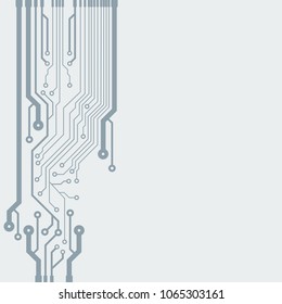 Abstract vector high tech circuit board background illustration. EPS10 pattern
