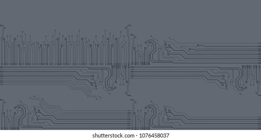 Abstract vector high tech circuit board background illustration. EPS10 pattern
