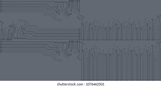 Abstract vector high tech circuit board background illustration. EPS10 pattern
