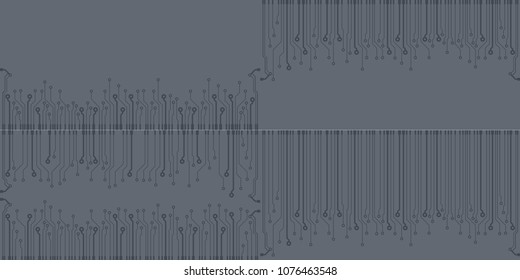 Abstract vector high tech circuit board background illustration. EPS10 pattern