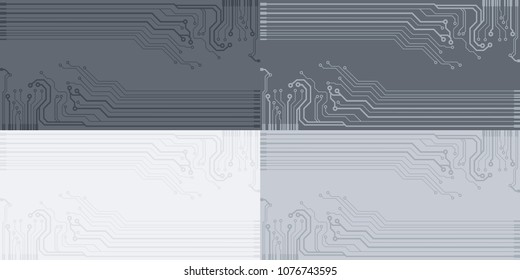 Abstract vector high tech circuit board background illustration. EPS10 pattern