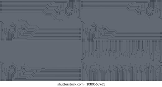Abstract vector high tech circuit board background illustration. EPS10 pattern