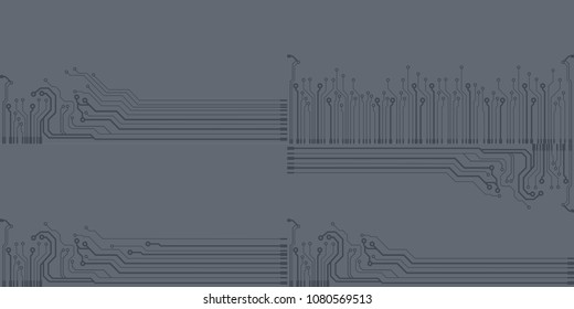 Abstract vector high tech circuit board background illustration. EPS10 pattern
