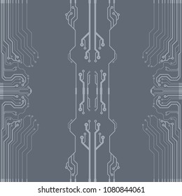 Abstract vector high tech circuit board background illustration. EPS10 pattern
