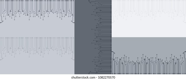 Abstract vector high tech circuit board background illustration. EPS10 pattern