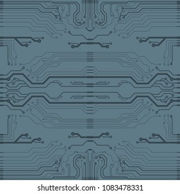 Abstract vector high tech circuit board background illustration. EPS10 pattern
