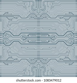 Abstract vector high tech circuit board background illustration. EPS10 pattern