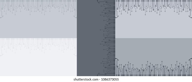 Abstract vector high tech circuit board background illustration. EPS10 pattern