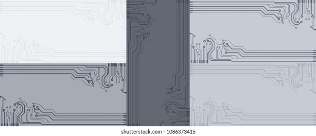 Abstract vector high tech circuit board background illustration. EPS10 pattern