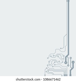 Abstract vector high tech circuit board background illustration. EPS10 pattern
