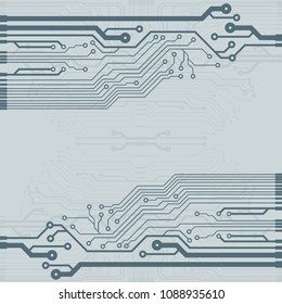 Abstract vector high tech circuit board background illustration. EPS10 pattern
