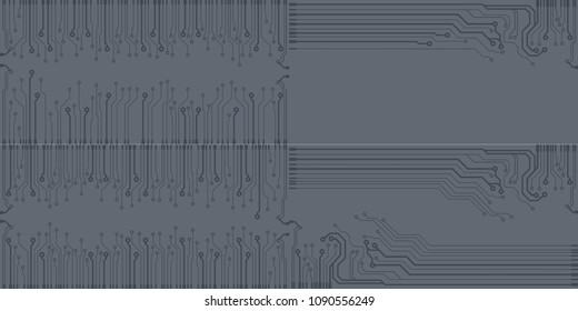 Abstract vector high tech circuit board background illustration. EPS10 pattern