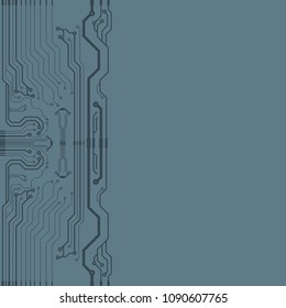 Abstract vector high tech circuit board background illustration. EPS10 pattern