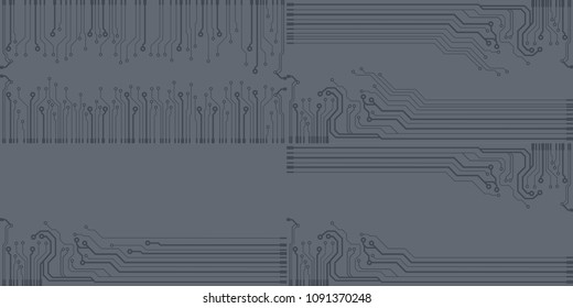 Abstract vector high tech circuit board background illustration. EPS10 pattern