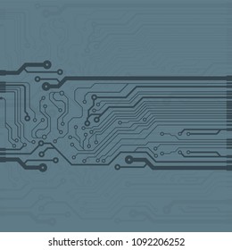 Abstract vector high tech circuit board background illustration. EPS10 pattern