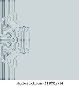 Abstract vector high tech circuit board background illustration. EPS10 pattern
