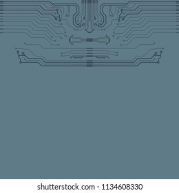 Abstract vector high tech circuit board background illustration. EPS10 pattern
