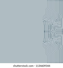 Abstract vector high tech circuit board background illustration. EPS10 pattern