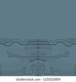 Abstract vector high tech circuit board background illustration. EPS10 pattern